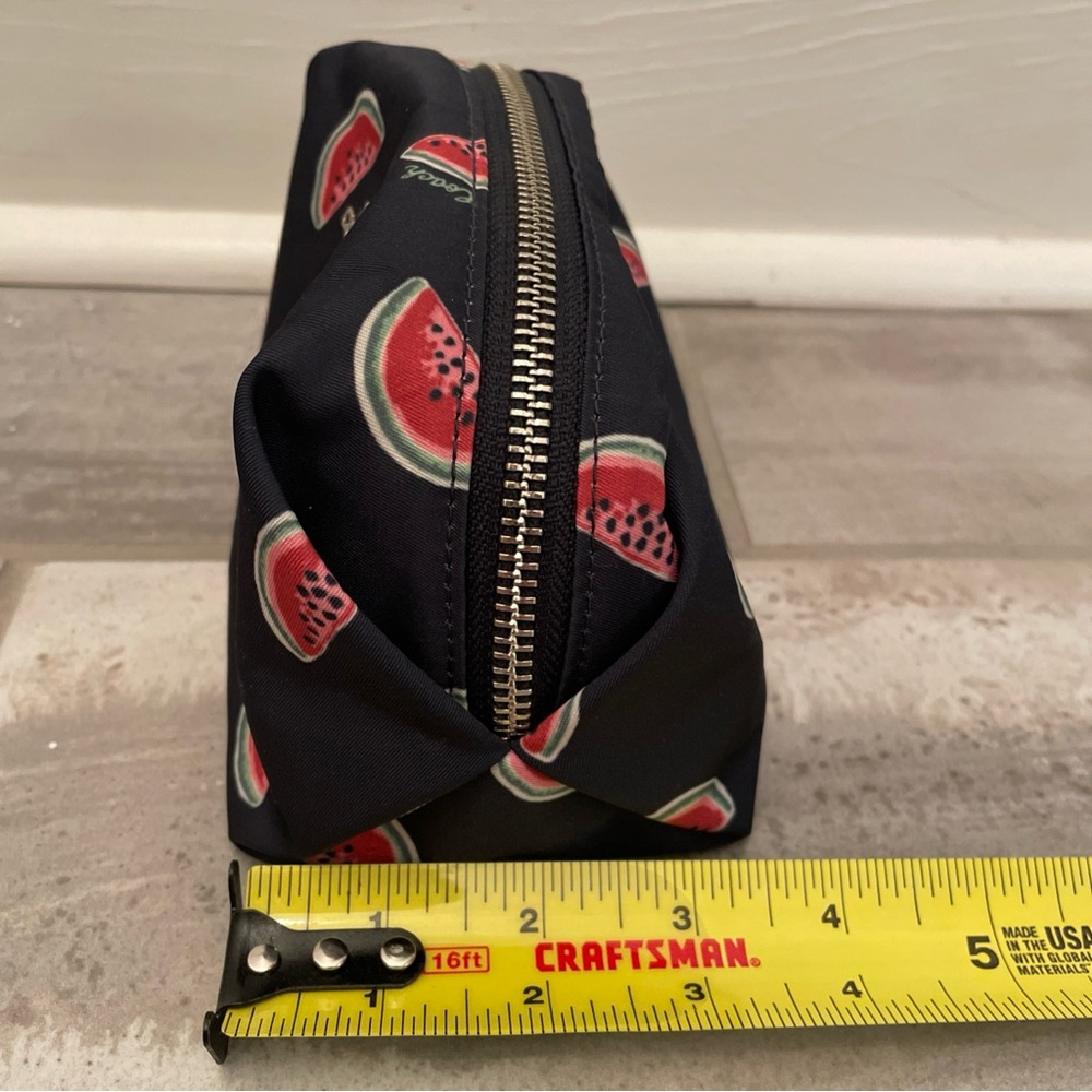 Coach Black Cosmetic Pouch with Red & Green Watermelon Print - Picture 11 of 12